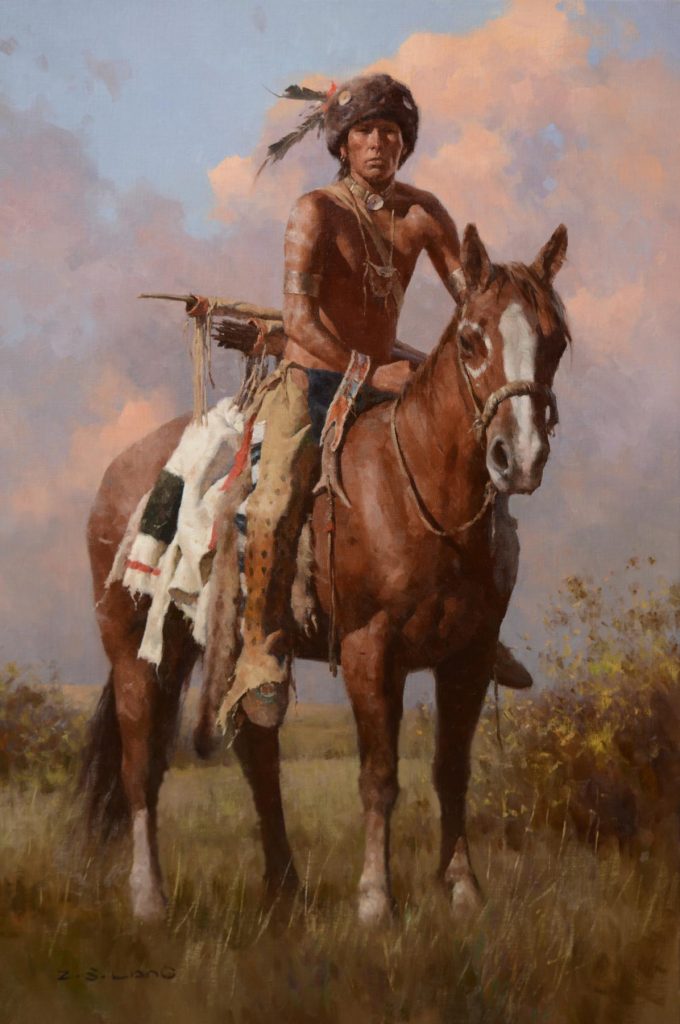 Z_S__Liang_Buffalo_Scout_oil_on_canvas_36_x_24_in__280001