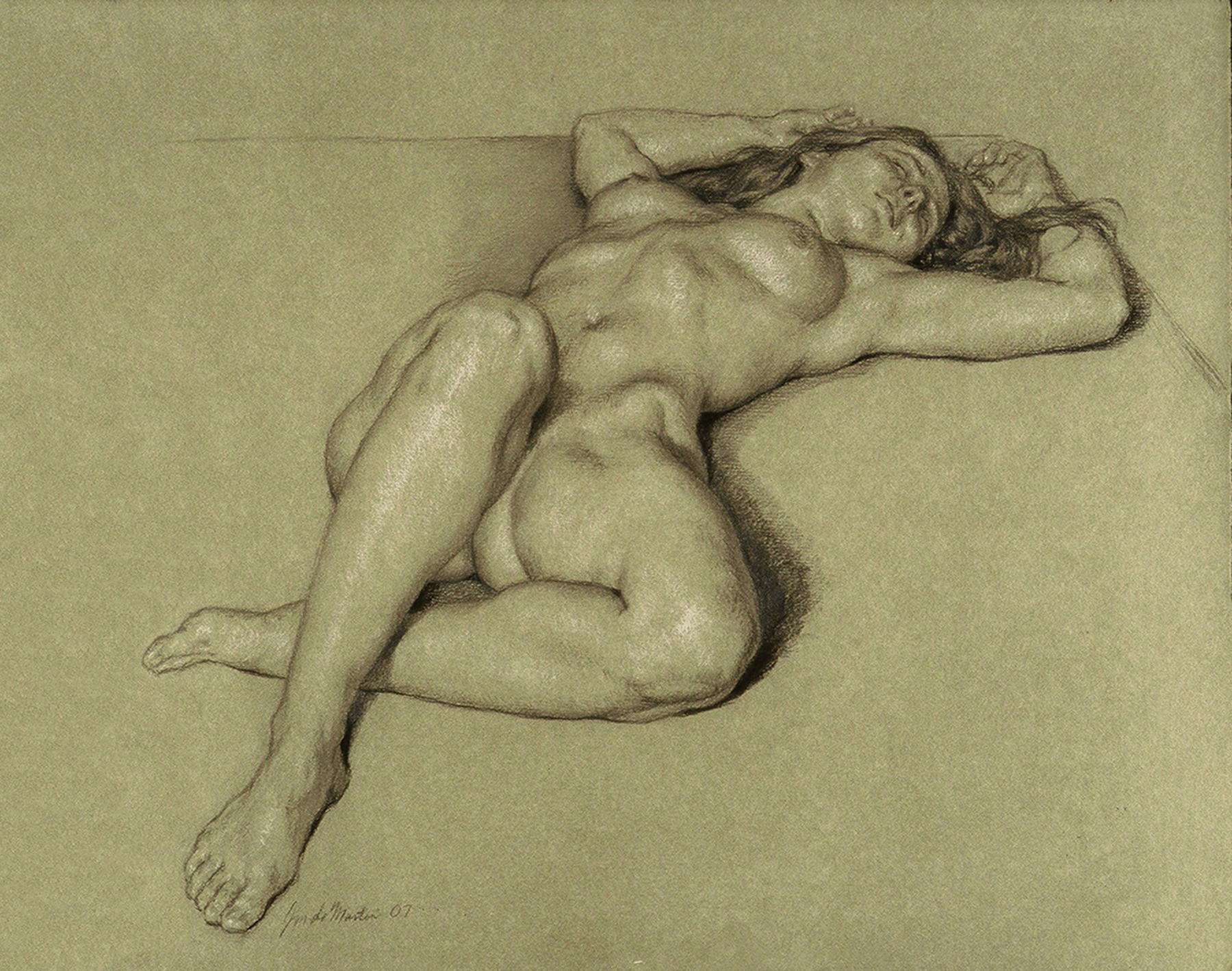 Nude female drawing